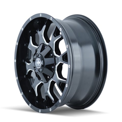 Mayhem 8015 Warrior 20x9 / 8x170 BP / 18mm Offset / 125.2mm Hub Gloss Black Milled Wheel thumbnail 3