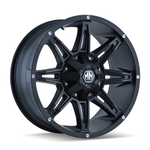 Mayhem 8090 Rampage 20x10 / 8x165.1 BP / -25mm Offset / 130.8mm Hub Matte Black Wheel thumbnail 5