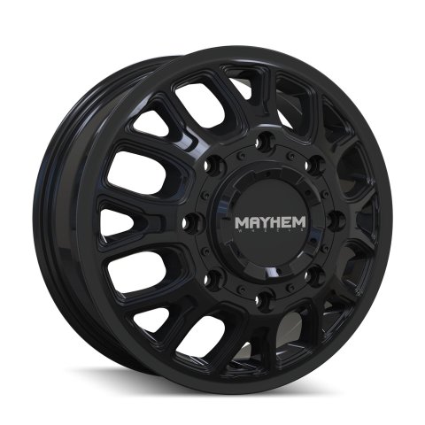 Mayhem 8107D Cogent Dually 17x6.5 / 8x165.1 BP / 125mm Offset / 121.3mm Hub Gloss Black Wheel thumbnail 3