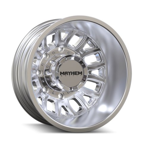 Mayhem 8107D Cogent Dually 17x6.5 / 8x165.1 BP / -142mm Offset / 121.3mm Hub Polished Wheel thumbnail 2