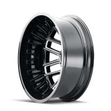 Mayhem 8107D Cogent Dually 17x6.5 / 8x210 BP / -142mm Offset / 154.2mm Hub Gloss Black Wheel thumbnail 4