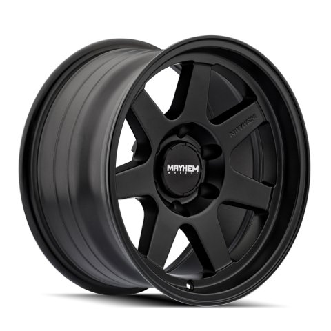 Mayhem 8307 Convoy 17x9 / 5x127 BP / -6mm Offset / 78.1mm Hub Satin Black Wheel thumbnail 4