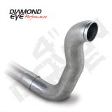 Diamond Eye Downpipe 4in TB Single W/ HX40 FLANGE AL DODGE 5.9L 2500/3500 89-93 2X4 ONLY thumbnail 3