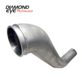 Diamond Eye Downpipe 4in TB Single HX40 TURBO-DIRECT FLANGE AL DODGE 5.9L 2500/3500 94-02 thumbnail 3