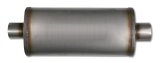 Diamond Eye Muffler 3-1/2in SGL IN/SGL OUT 22in BODY 28in OVERALL OVAL thumbnail 4