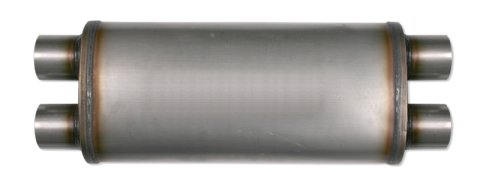 Diamond Eye Muffler 3-1/2in DL IN/DL OUT 22in BODY 28in OVERALL OVAL thumbnail 3