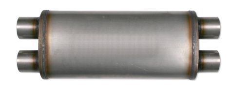 Diamond Eye Muffler 3-1/2in DL IN/DL OUT 22in BODY 28in OVERALL OVAL thumbnail 4