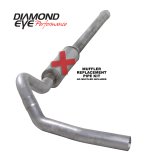 Diamond Eye KIT 4in Catback Single MFLR RPLCMENT PIPE AL CHEVY/GMC 6.6L 2500/3500 2006-2007.5 thumbnail 2