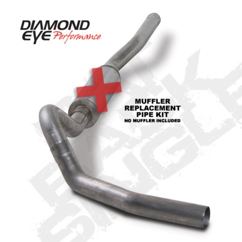 Diamond Eye KIT 4in Catback Single MFLR RPLCMENT PIPE SS CHEVY/GMC 6.6L 2500/3500 2006-2007.5 thumbnail 2