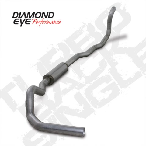Diamond Eye KIT 4in Turbo Back SGL AL: 4-WHEEL DRIVE ONLY 89-93 DODGE CUMMINS 5.9L thumbnail 1