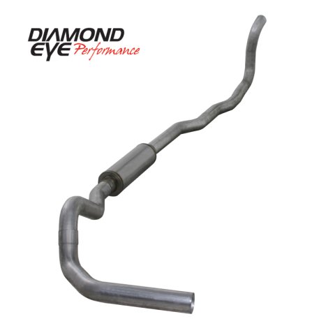 Diamond Eye KIT 4in Turbo Back SGL AL: 4-WHEEL DRIVE ONLY 89-93 DODGE CUMMINS 5.9L thumbnail 2