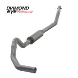 Diamond Eye KIT 4in Turbo Back MFLR RPLCMENT PIPE SGL AL: 98.5 - 02 DODGE CUMMINS 5.9L thumbnail 7