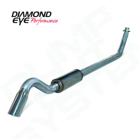 Diamond Eye 4in SS TURBO BACK SGL DUMP OUT 98.5-02 DODGE INCLUDING TIP thumbnail 3