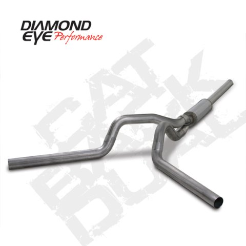 Diamond Eye KIT 4in Catback DUAL SS: 2004.5-2007.5 DODGE CUMMINS 600 thumbnail 2