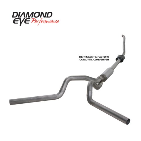 Diamond Eye KIT 4in Turbo Back DUAL SS: 94-97 FORD 7.3L F250/F350 PWRSTROKE NFS W/ CARB EQUIV STDS thumbnail 5