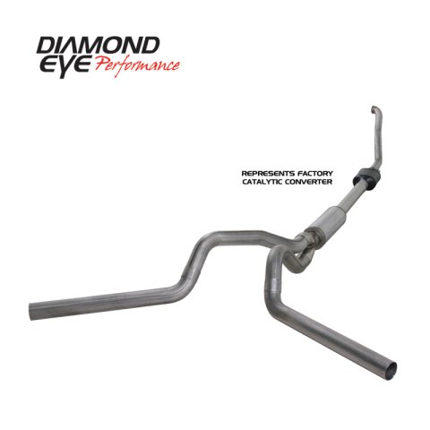 Diamond Eye KIT 4in Turbo Back DUAL SS: 94-97 FORD 7.3L F250/F350 PWRSTROKE NFS W/ CARB EQUIV STDS thumbnail 6