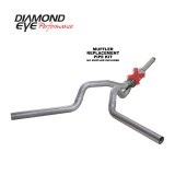 Diamond Eye KIT 4in Catback MFLR RPLCMENT PIPE DUAL AL: 94-97 FORD 7.3L F250/F350 PWRSTROKE thumbnail 1