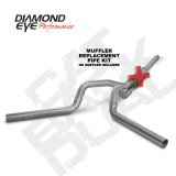 Diamond Eye KIT 4in Catback MFLR RPLCMENT PIPE DUAL AL: 94-97 FORD 7.3L F250/F350 PWRSTROKE thumbnail 2