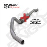 Diamond Eye KIT 4in Catback MFLR RPLCMENT PIPE Single AL: 03-06 FORD 6.0L EXCURSION thumbnail 2