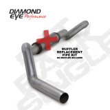 Diamond Eye KIT 5in Catback MFLR RPLCMENT PIPE Single AL: 2006-2007.5 CHEVY 6.6L 2500/3500 thumbnail 1
