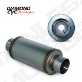 Diamond Eye MFLR 4inID SGL IN/SGL OUT 7inDIA X 14in BODY 20in LENGTH PERF SLOTTED ENDS 409 SS thumbnail 1