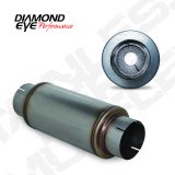 Diamond Eye MFLR 5inID SGL IN/SGL OUT 7inDIA X 14in BODY 20in LENGTH PERF SLOTTED ENDS 409 SS thumbnail 1