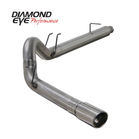 Diamond Eye KIT 5in DPF-BACK Single SS 08-09 6 4L F250-F350 PCKGD BX46X14X14OD EL-PL thumbnail 1