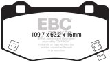 EBC 15-17 Ford Mustang Shelby GT350/GT350R Yellowstuff Rear Brake Pads thumbnail 5