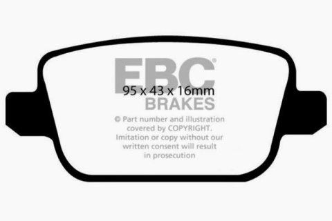 EBC 2006+ Volvo S80 Bluestuff NDX Rear Brake Pads thumbnail 6