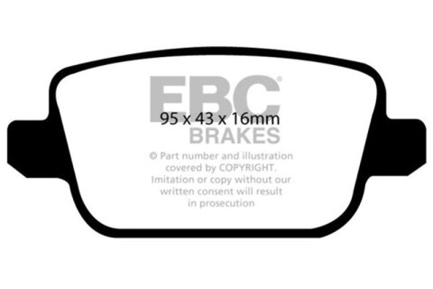 EBC 2006+ Volvo S80 Bluestuff NDX Rear Brake Pads thumbnail 9