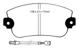 EBC 75-81 Lancia Beta 1.8L Greenstuff Front Brake Pads thumbnail 5