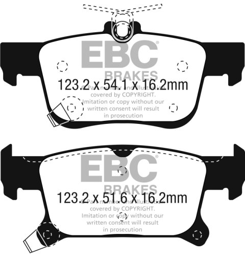 EBC 2016+ Buick Envision 2.0L Turbo Greenstuff Rear Brake Pads thumbnail 2