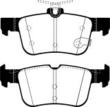 EBC 2013+ Lincoln MKZ 2.0L Hybrid Redstuff Rear Brake Pads thumbnail 5