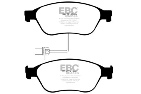 EBC 2003-2006 Volkswagen Phaeton 4.2L Ultimax2 Front Brake Pads thumbnail 3