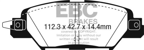 EBC 2016 Mazda CX-5 2.0L Ultimax2 Rear Brake Pads thumbnail 3