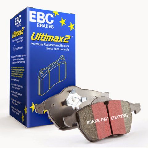 EBC 2016+ Chevrolet Malibu 1.5L Turbo (Elec PB) Ultimax2 Front Brake Pads thumbnail 3