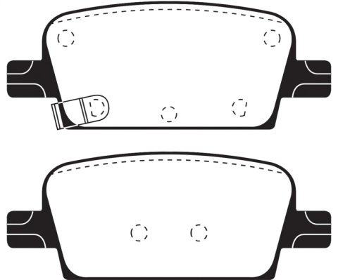 EBC 2016+ Chevrolet Malibu 1.5L Turbo (Mech PB) Ultimax2 Rear Brake Pads thumbnail 3