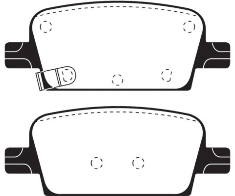 EBC 2016+ Chevrolet Malibu 1.5L Turbo (Mech PB) Ultimax2 Rear Brake Pads thumbnail 4