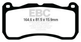 EBC 13-14 Ford Mustang GT500 Bluestuff Front Brake Pads thumbnail 3