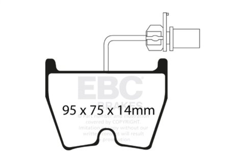 EBC Racing 07-11 Audi R8 RP-1 Race Front Brake Pads thumbnail 4