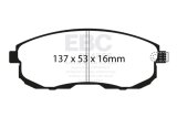 EBC Racing 03-09 Nissan 350Z RP-1 Race Front Brake Pads thumbnail 4