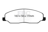 EBC Racing 05-10 Ford Mustang (5th Gen) RP-1 Race Front Brake Pads thumbnail 4