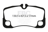 EBC Racing 08-12 Porsche 911 (997) (Cast Iron Disc Only) RP-1 Race Rear Brake Pads thumbnail 4
