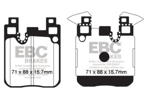 EBC Racing 2012+ BMW 1 Series (F) RP-1 Race Rear Brake Pads thumbnail 6