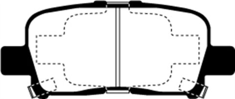 EBC 00-02 Acura MDX 3.5 Ultimax2 Rear Brake Pads thumbnail 5