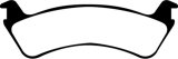 EBC 00-02 Ford Explorer Sport 4.0 2WD (Phenolic Pistons) Greenstuff Rear Brake Pads thumbnail 6