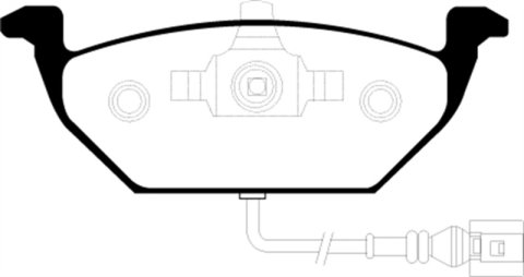 EBC 00-05 Volkswagen Beetle 2.0 Redstuff Front Brake Pads thumbnail 7