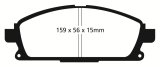 EBC 01 Infiniti Q45 4.1 Ultimax2 Front Brake Pads thumbnail 2