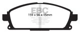 EBC 01 Infiniti Q45 4.1 Ultimax2 Front Brake Pads thumbnail 5