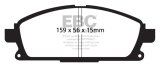EBC 01 Infiniti Q45 4.1 Ultimax2 Front Brake Pads thumbnail 6